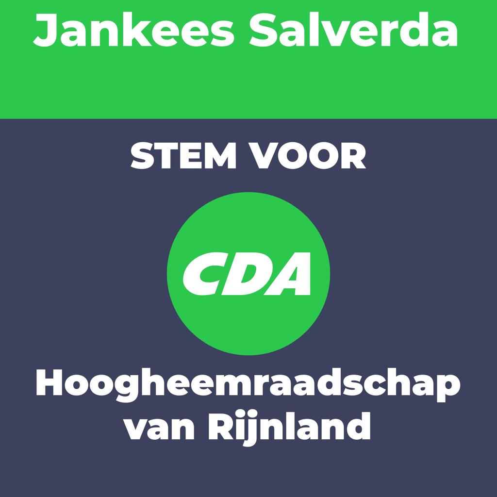 JCSalverda's tweet photo. Na veel campagne voeren is het vandaag de grote dag! Stem op lijst 4 (CDA), nummer 5 (Jankees) voor Waterschap Rijnland! https://t.co/uYpTDIYJTZ