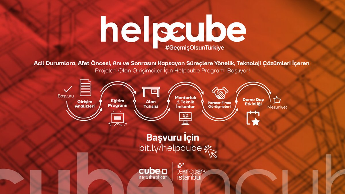 Zenith_HR's tweet photo. Cube Incubation’dan Afet ve Acil Durum Projeleri İçin Helpcube Hızlandırma Programı

Teknopark İstanbul, depremin ardından afet ve acil durumlara yönelik teknolojik çözümlerin geliştirilmesine yönelik Helpcube hızlandırma programını başlattı. 

https://t.co/18DXXlSbFa
#helpcube https://t.co/KCyGgMyLAL