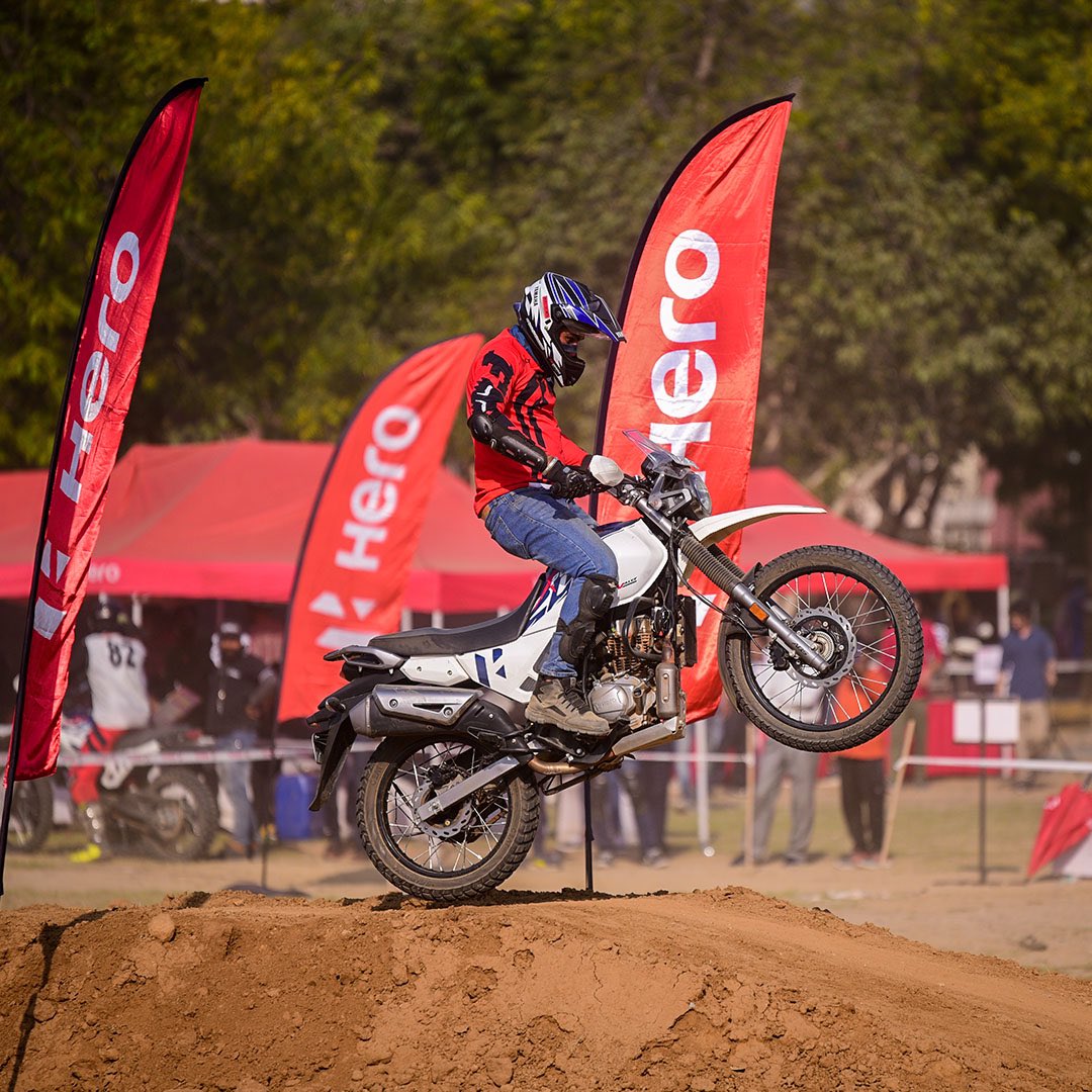 HeroMotoCorp's tweet photo. Our #Xpulse and #Xtreme #Motorcycles roared through the Nalanda Ground, as #Xtracks thrilled the hearts and minds of some of India's finest at #IITDelhi's #Rendezvous2023.

The fervour got everyone's hands up as #Nucleya dropped the beat and set the stage on fire!

#HeroMotoCorp https://t.co/DYkGdrNBzX