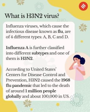 Ananjana30's tweet image. Let&apos;s stay vigilant and protect ourselves and others from H3N2 virus. Follow all Covid protocols - wear masks, maintain social distancing, and stay safe! #H3N2 #CovidProtocols #StaySafe #WearMasks #SocialDistancing