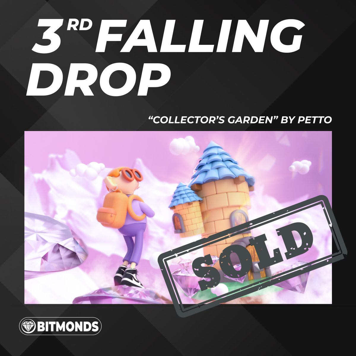 bitmonds's tweet image. Finished the third Bitmonds Artwork Falling Drop! &quot;Collector&apos;s Garden&quot; by @petto_perera  was purchased for €125. We remind you that it is possible to pay by credit card, but also with Polygon MATIC with Metamask.

bitmonds.com - #bitmonds #NFT
