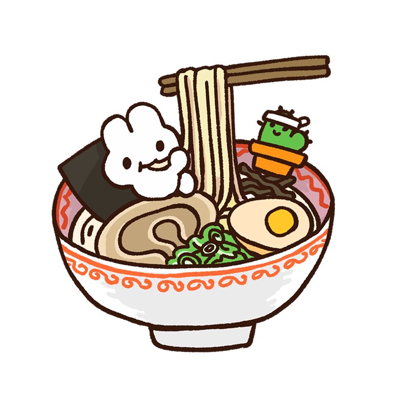 noodles food no humans food focus egg ramen rabbit  illustration images