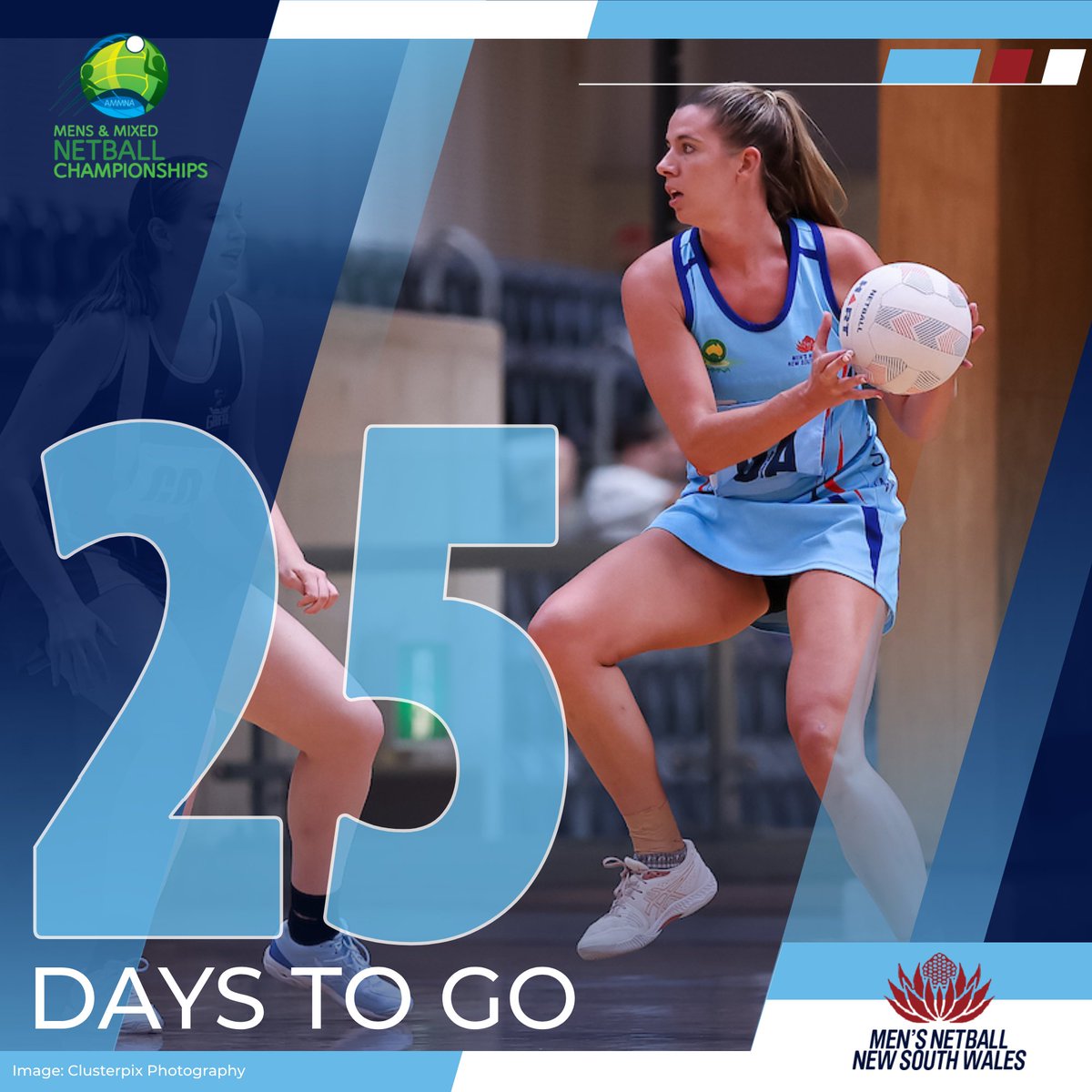 25 DAYS to GO!!

The AMMNA Championships are getting closer and we'll be releasing our team lists very soon... and there are some BIG changes!!

#ammnachamps2023 #mensnetballnsw #mensnetball #netball #perth
