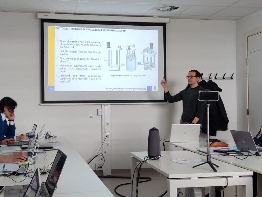 photonersURJC's tweet photo. Today, our colleagues @csv_sotelo  and @carafdez  have been presenting their research within the frame of @hysolchem project at @KU_Leuven university. Very interesting 👏👏 https://t.co/J9uadhP9wF