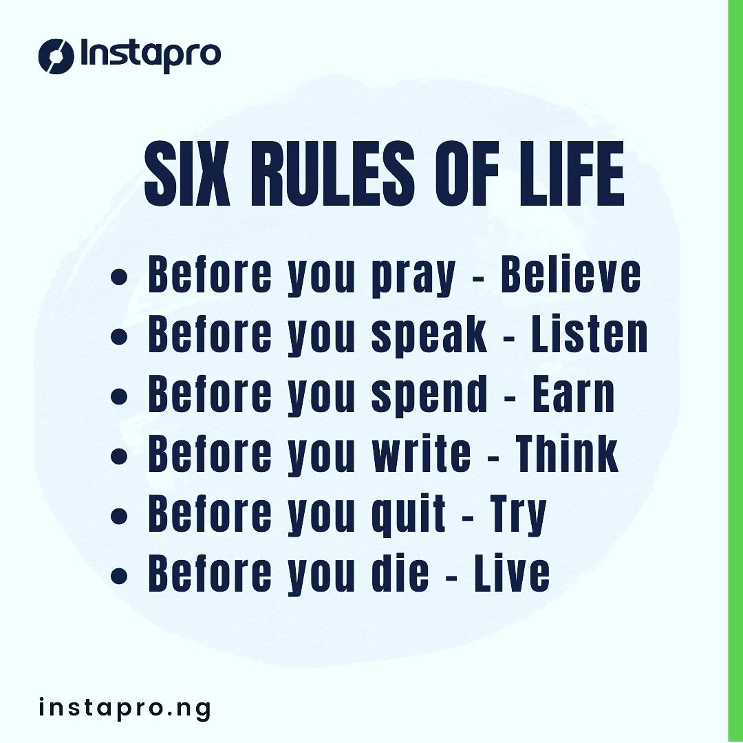 tosinhowellz's tweet photo. Know these and know peace in life.
https://t.co/xLroFpCJce
#instapro #business #websitedesign #hrconsulting #internetmarketing #cacregistration https://t.co/KlR8Xq5bN2