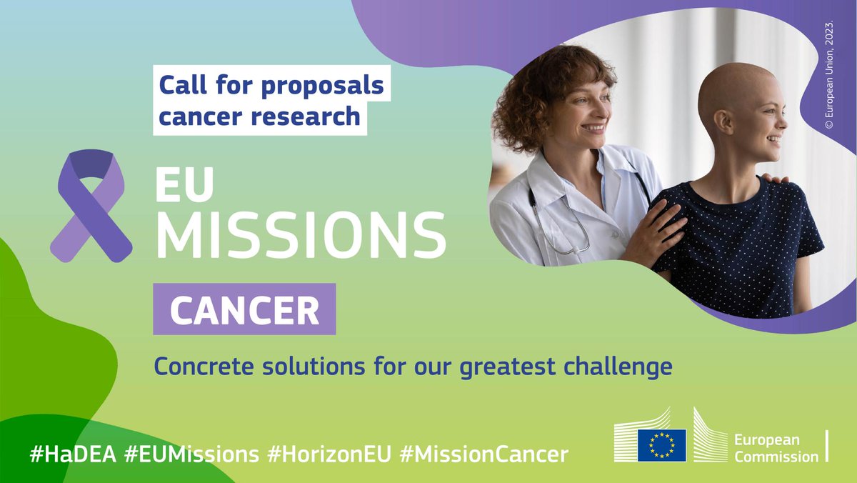 EU_HaDEA's tweet photo. About 40% of #cancer cases are preventable

Check out the #HorizonEU #EUCancerMission calls and help enhance #cancerprevention through sustainable behavioural change

📌Deadline: 12 April 2023

https://t.co/TSGYgT1urA https://t.co/ojGvKpRq9S