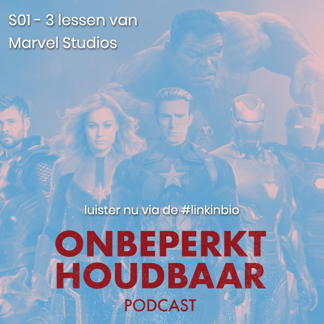 deohpodcast's tweet photo. 🦸‍♀️ Avengers… assemble! Heb jij de aflevering over Marvel Studios al geluisterd? Deze zit vol lessen over inhakers, storytelling en content marketing.

🎧: https://t.co/3iTGXsND0L

📸: The Walt Disney Company/Marvel Studios

#onbeperkthoudbaar #podcast #marketing #film #televisie https://t.co/jo77TewLtB