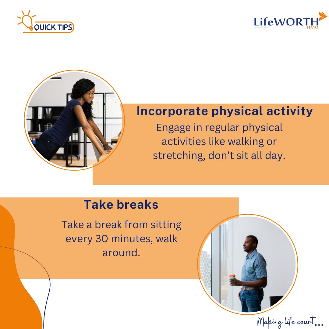 lifeworthhmo's tweet photo. Don't let sitting take a toll on your body. Try these fun and simple tips to keep your health in check.
#healthylifestyle
#healthtips
#sittingright
#lifeworth
#lifeworthhmo https://t.co/LTGyYJhYu6