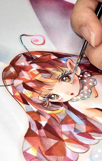 #三億アカウントの中から私を発掘してください 宝石塗りの人です～! 