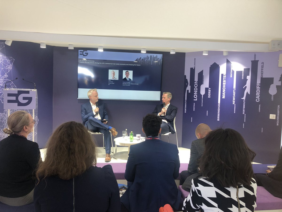 Insights on attractive asset classes in the UK and what expectations there are for UK city economies in the EG Spotlight with George Armitage from Oxford Economics <a href="/_tim_burke/">Tim Burke</a> #EGatMIPIM