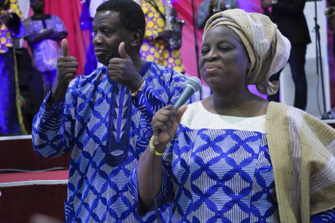 PastorEAAdeboye's tweet photo. MY WIFE @PastorFAAdeboye HAS BEEN AWARDED THE WOMAN OF DISTINCTION AWARD AS AN OUTSTANDING GLOBAL PEACE AMBASSADOR FOR CHANGE BY THE UNITED NATIONS GLOBAL WOMEN FOUNDATION.

GLORY BE TO JESUS, LET SOMEBODY SHOUT HALLELUJAH!!! https://t.co/9zrrhNVoVN