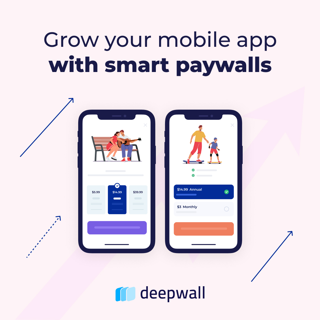 deepwallcom's tweet photo. Smart paywalls focus on the best for you and your users. 
Always get the best results based on the user segment you're targeting with smart paywalls. https://t.co/OJkvXbjKuH