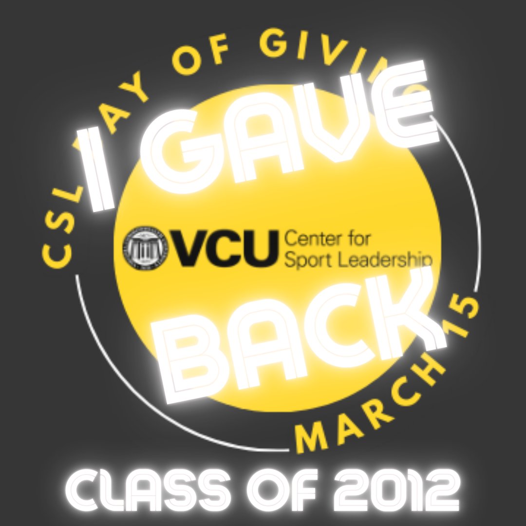 hardlyworkinGB's tweet photo. At @CSLatVCU
I'm part of the best grad program in the world:
our ambitious students, our dedicated alums &amp;  the best team I've ever been on.
Today is we raise money for scholarships to empower future leaders in sport.  Let's do this #CSLnetwork 
https://t.co/qrCxLzjE92 https://t.co/Y7vs7JtqKV