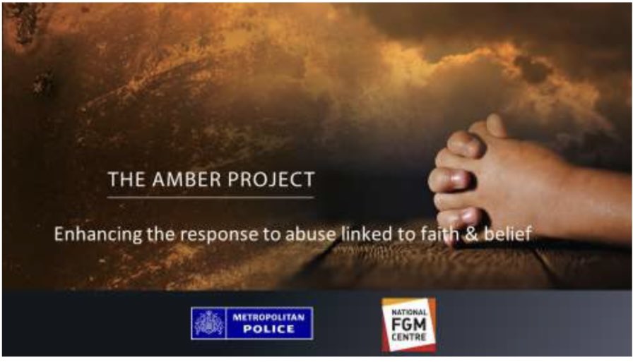 📣 We are really excited to be delivering another Amber Project webinar next week - 21 March 1-3pm GMT - on abuse linked to #witchcraft and #spirit #possession - have you booked your free space yet? 👉 bit.ly/3mS7bOS