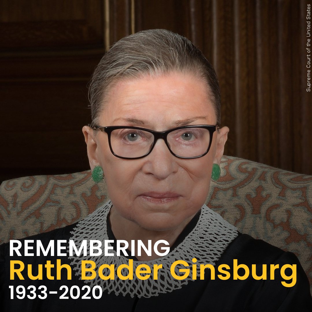 Join us in wishing Ruth Bader Ginsburg a happy birthday! She would have been 90 today. 