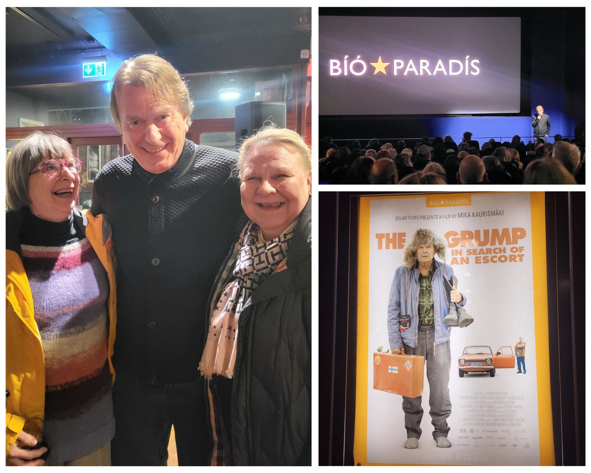 Wonderful movie night with Director #MikaKaurismäki present for #TheGrump in search of an Escort in Reykjavik!