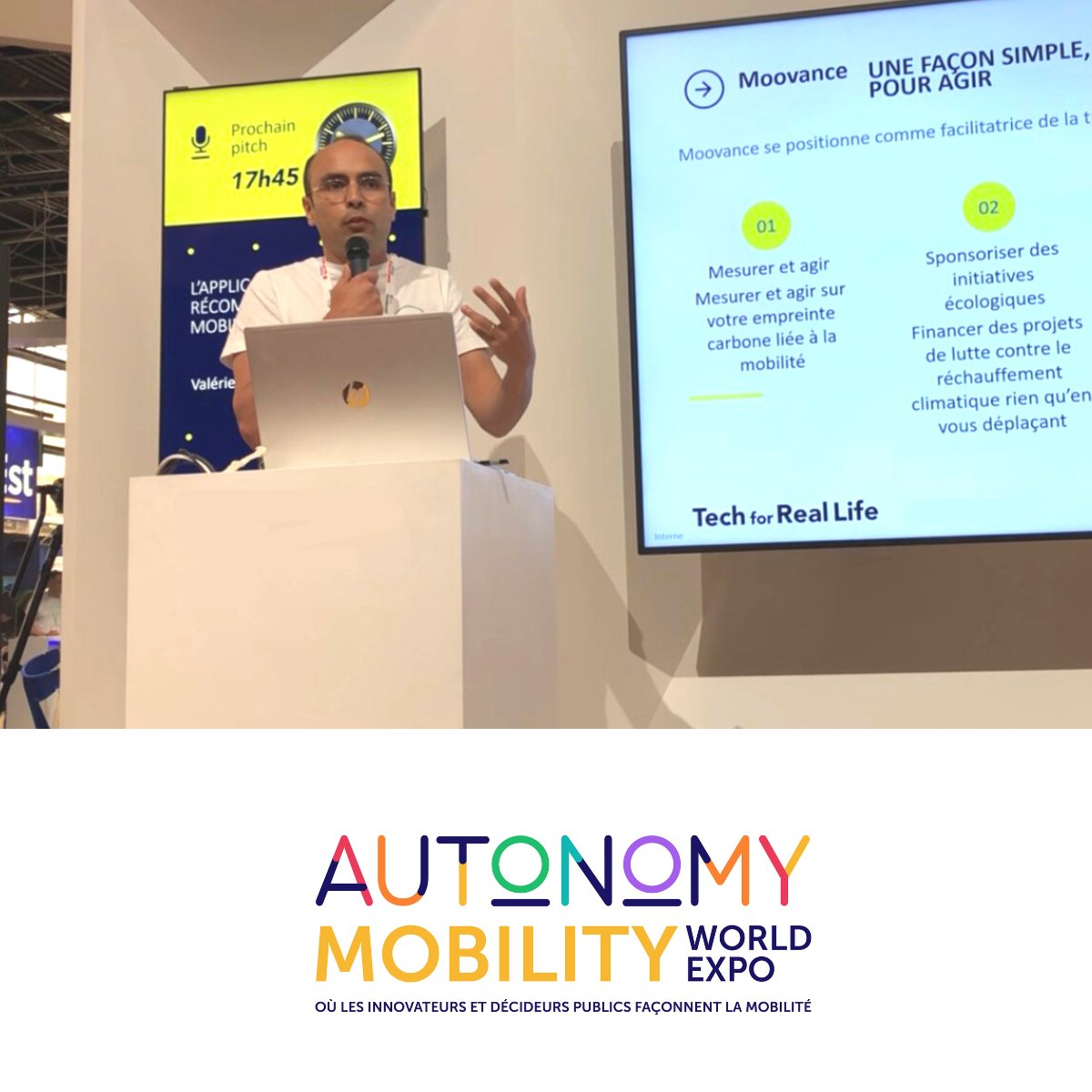 🗓 J-7 avant le salon #Autonomy2023 qui rassemble tous les acteurs de la #mobilité

🚀 Découvrez <a href="/Moovance_/">Moovance</a> lors de la #StartupPitchSession, notre CEO <a href="/AnasMbasso/">Anas Mbasso</a> sera là pour tout vous dire sur notre GreenTech

🙋‍♂️ Le 23 mars 2023, de 16h15 à 16h25

#PARIS #AMWE2023 #Mobility