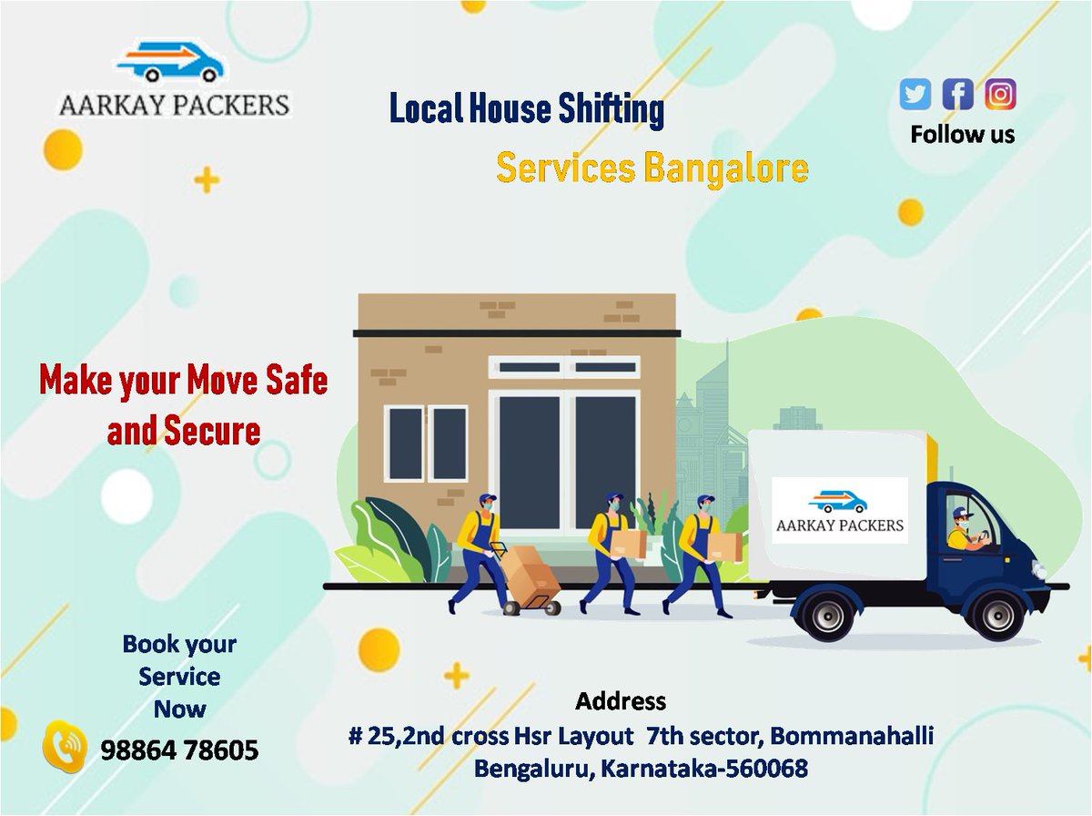 Aarkaypackers1's tweet image. Since 2010, we’ve been the most sought-after company of choice for all types of residential and commercial moves, local house shifting services in Bangalore, both local and long-distance alike. 

aarkaypackers.com/local-house-sh…

#Houserelocation #moversbangalore, #Packersandmovers