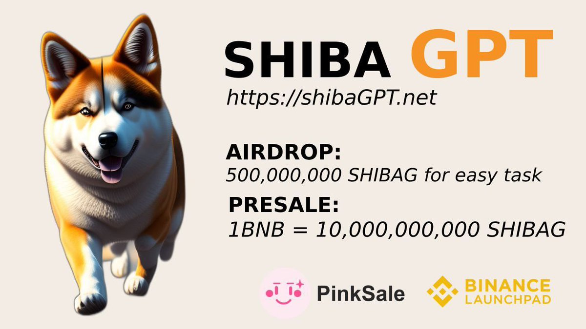 AirdropNinjaPro's tweet photo. New airdrop: SHIBAG
Reward: 5M $SHIBAG (~80$)
Referra: 2.5M $SHIBAG (~40$)
Distribution date: July 14th

🔗Airdrop Link: https://t.co/phGFph8EM7 https://t.co/tt8doEeOza