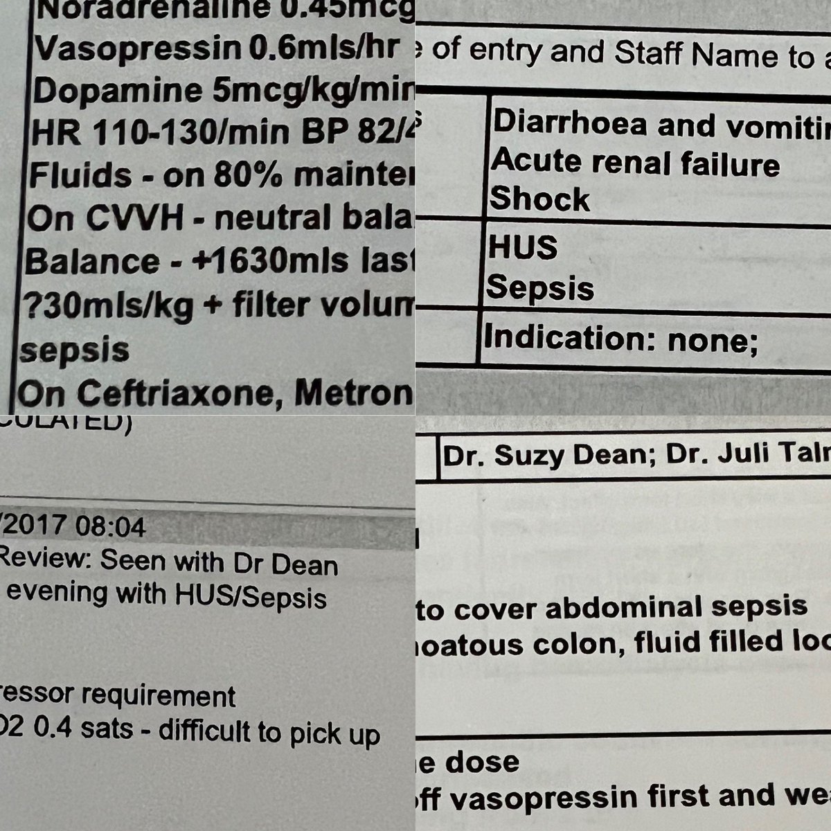 JusticeForCoco's tweet photo. Paperwork requested in October from @uhbwNHS finally turned up. This is 16/28 ref to Sepsis, that apparently Coco didn’t have!! @RCHTWeCare @RCHTCE #sepsis #coverup https://t.co/uvmfEGBecr