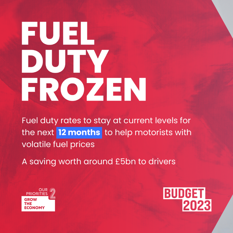 hmtreasury's tweet photo. The planned increase of 11p in fuel duty this year will be cancelled &amp; rates will be kept the same for the next 12 months. 

Circumstances globally, including Putin's illegal invasion of Ukraine, have made fuel prices volatile &amp; today's decision will support motorists.