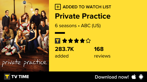 bexanafeels's tweet photo. I've just started following Private Practice https://t.co/5V14JV1G50 #tvtime https://t.co/jxx4Lp3F92