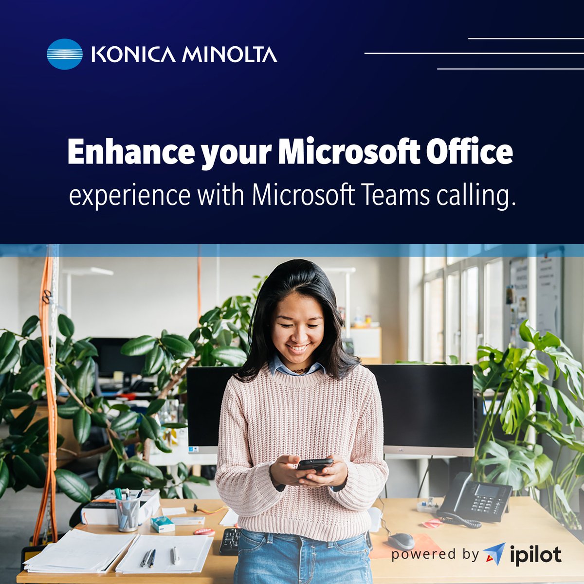 KonicaMinoltaUS's tweet photo. Enhance your Microsoft Office experience with Microsoft Teams calling through Direct Routing.

Request your free one-on-one live demo with our telecom and phone system experts today.

📱 🔁 💻 https://t.co/w5LQT2gEvF
______

#msteams #directrouting #ipilot https://t.co/gSPWaZKWIw