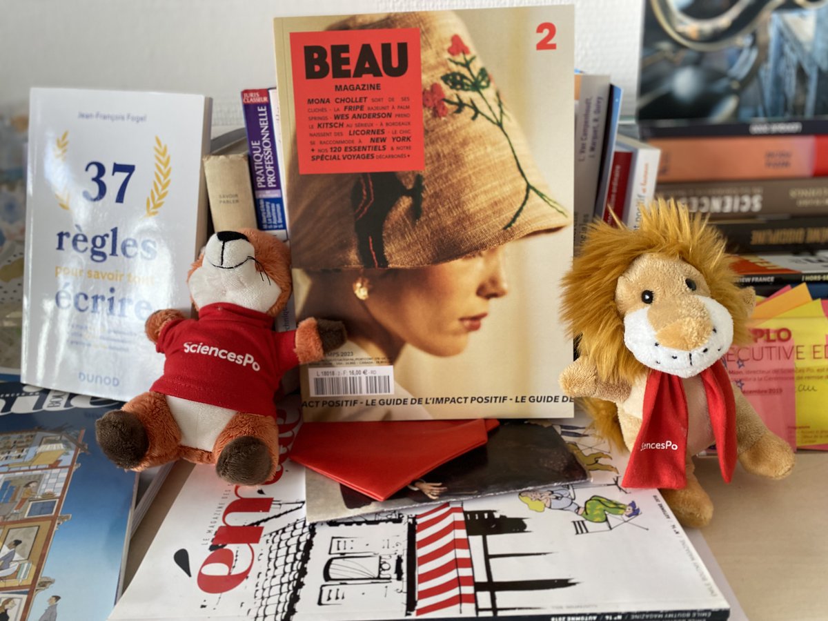 Un peu de BEAU dans ce monde agité par les crises ... et les annonces autour de  #chatgpt4 . 
C'est <a href="/BeauMagazine_/">Beau Magazine</a>  - on le trouve même à la <a href="/Fnac/">Fnac</a> et c'est une initiative de nos <a href="/ScPoAlumni/">Sciences Po Alumni</a>