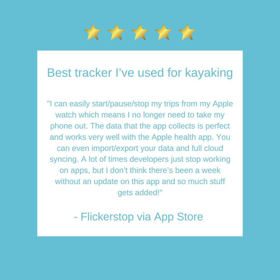 waterspeedapp's tweet image. Another stellar review for Waterspeed from a kayaker on the App Store! 🚣‍♀️

They love our trip editing feature and our amazing developer support, which has made them a "lifelong user"! 😍 Thank you, for being part of our awesome community!
#kayaklife #kayaker