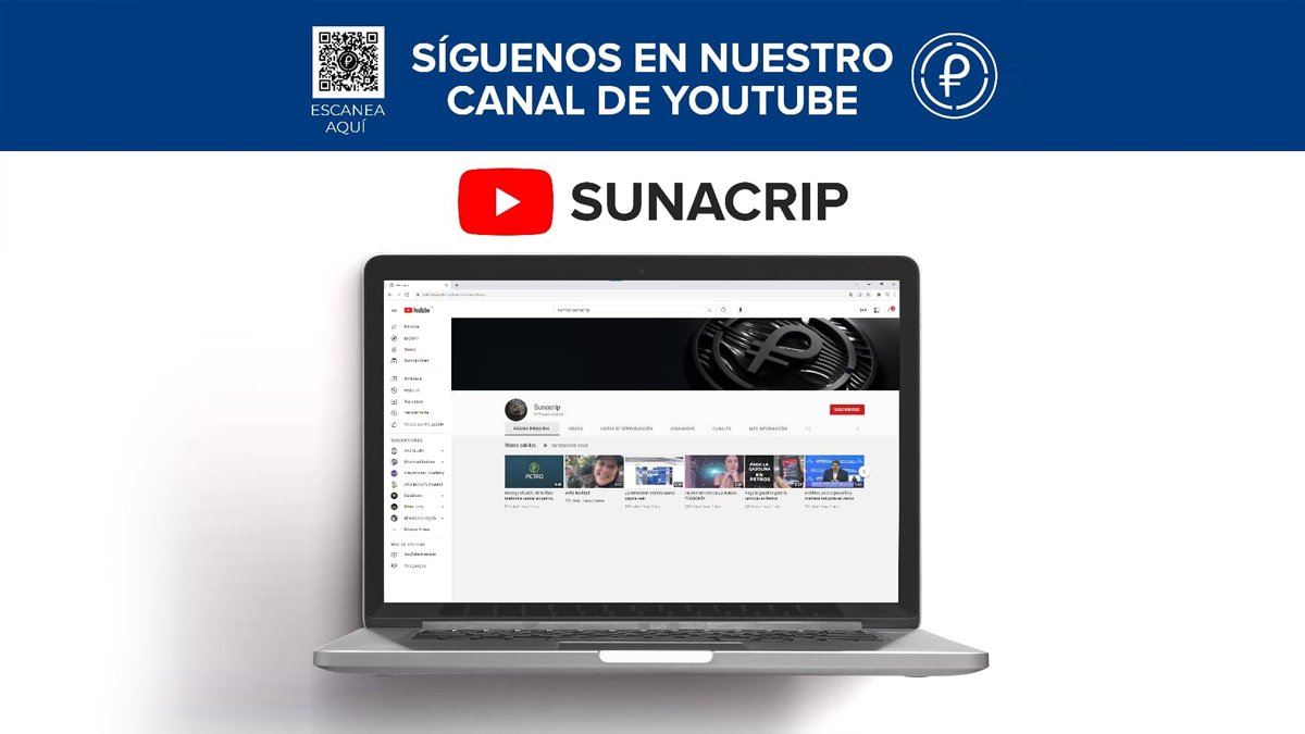Disfruta del contenido que tenemos para ti en nuestro canal de Youtube 🤳 📍Estamos como Sunacrip bit.ly/3PzqN4P