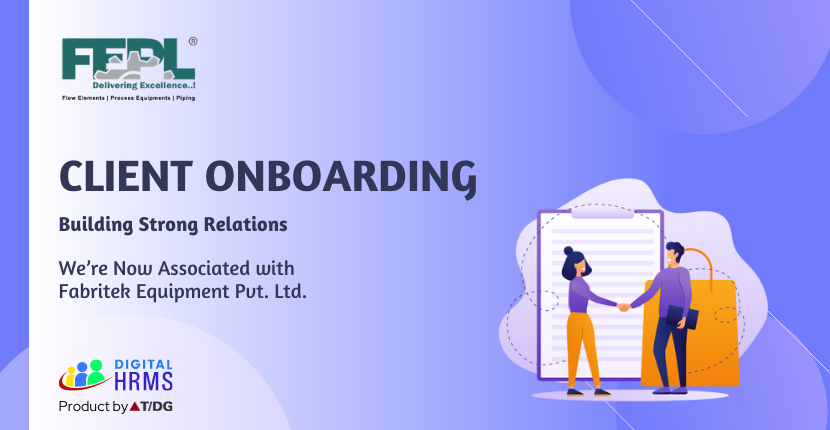 DigitalHRMS's tweet photo. We are delighted to announce that Fabritek Equipment Pvt. Ltd. is now associated with Digital HRMS. Visit https://t.co/j3Dagltte9 #ClientOnboarding #ClientShowcase #NewClient #Clients #HRTech #HRSoftware #HR #HRMS #DigitalHRMS #HRPlatform #HRMSTool #HRSoftware #HRTool https://t.co/UhcV5jKB1n