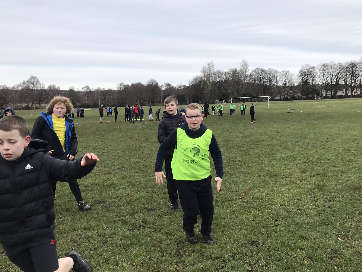 CarnbroePS's tweet photo. Carnbroe and Sikeside Primary 7 having a great time at CHS rugby event. ๐ https://t.co/WPiEIlKPJR
