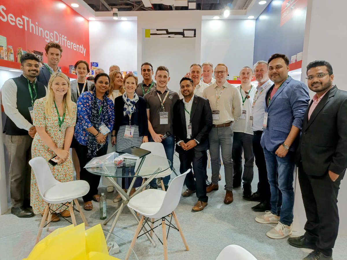 HMTCSouthAsia's tweet photo. Welcoming our 🇬🇧 delegation from the Food and Drinks sector at #AAHAR2023, biggest International Food and Hospitality Fair in #Delhi.

If you are keen to know more about the offerings, please visit our UK Pavilion 👇
Hall 4, Stall 4G - 10A https://t.co/yVDJA7w1bO