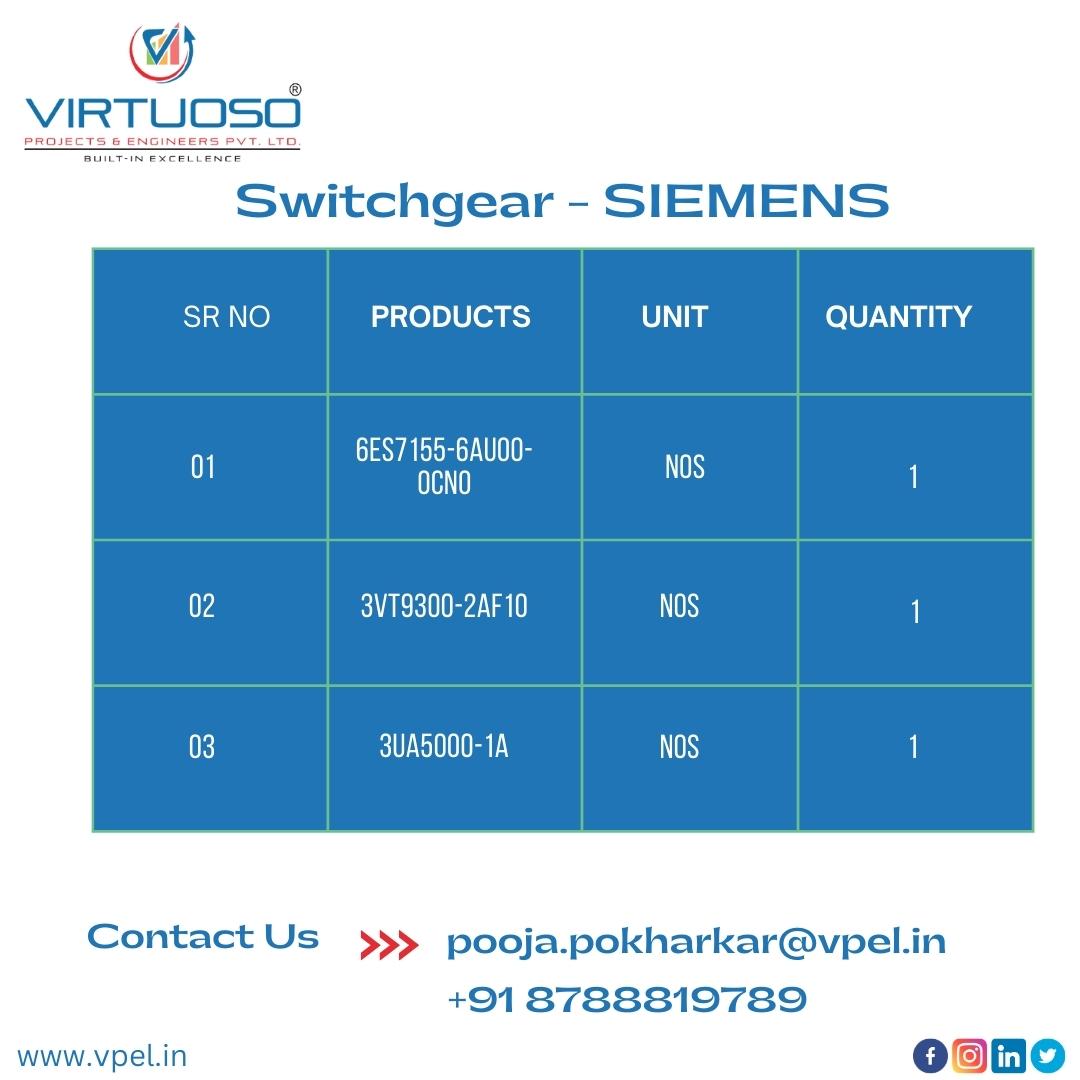 virtuoso_pvt's tweet photo. Switchgear Stock availability at Pune | VPEL
#solutionsprovider #Instrumentsstock #technology #Instruments #stock #engineering #Switchgear #Switchgearstock #products #Instrument #Instrumentsstock #solutionsprovide #electrical #electronics #VirtuosoProjectsandEngineersPvtLtd #pune https://t.co/VeXbQwB6pr