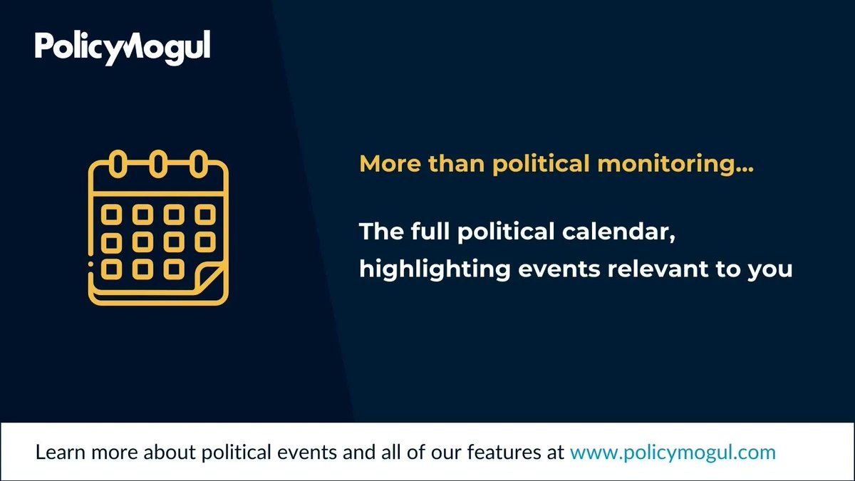 PolicyMogul's tweet image. We do political monitoring but we also do a whole lot more. Your PolicyMogul dashboard includes a real-time view of upcoming parliamentary and political events related to your interests. Find out more buff.ly/3JqH8qR

#UKPolitics #PublicAffairs #PoliticalMonitoring