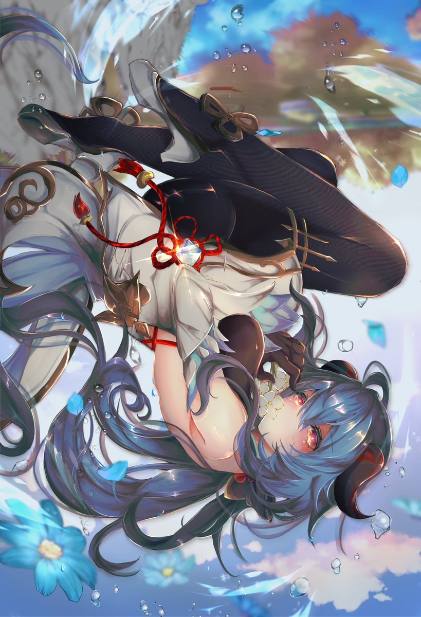 甘雨|かんう(原神) 「ご依頼で描かせて頂きました甘雨ちゃんありがとうございました#GenshinImp」|みるいのイラスト