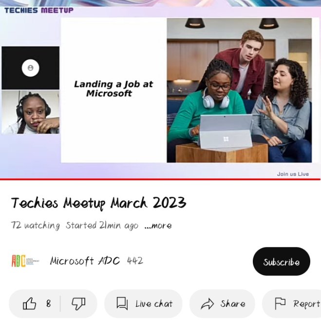 MaobiObi's tweet photo. It's been great joining this meet up virtually and learning about how to better position myself in tech.
#TechiesMeetup #StudentsSubmit
@japhletnwamu @TheOyinbooke @mlsanigeria @MicrosoftADC @mlscunizik https://t.co/nvdQmM7Clo