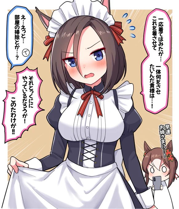 メイドグルーヴ

#ウマ娘 #ウマ娘プリティーダービー #エアグルーヴ #ファインモーション 