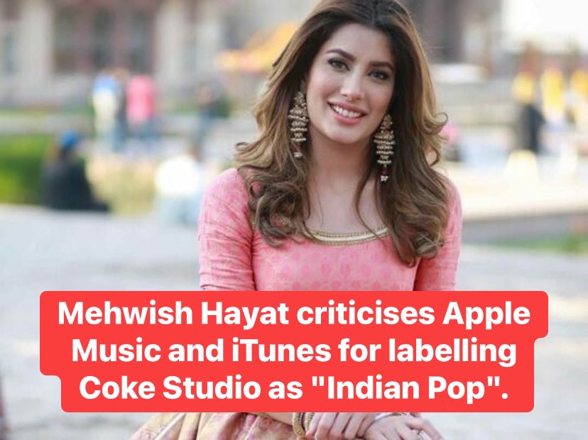DigitalMore4's tweet photo. Pakistani actress and celebrity Mehwish Hayat disapproved of Apple Music describing Coke Studio as ‘Indian pop’.
#pakistan #Pakistan #pakistani #acrtess #india #apple #music #itunes #pop https://t.co/mZz72qJWye