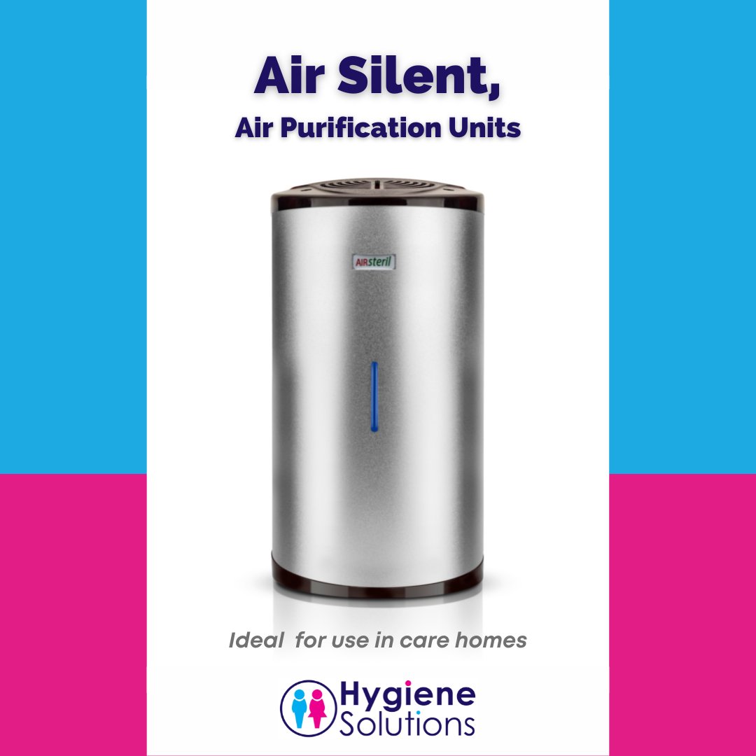 HygieneSol's tweet photo. Air Silent units are completely safe for use in an area of continuous occupation such as care home bedrooms. 

Talk to our team for more information or to arrange a product demonstration. https://t.co/IzShr6BJXs
