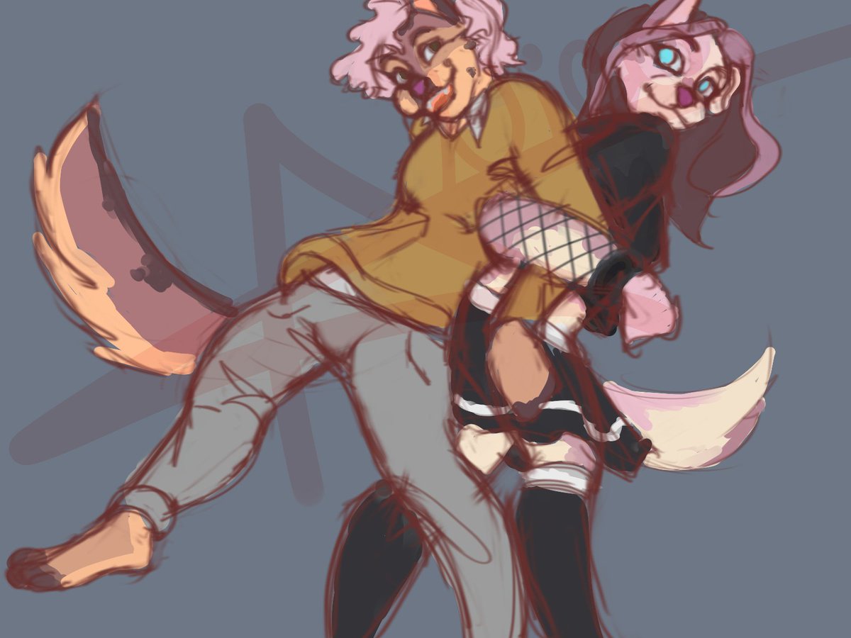 NicoStarsArt's tweet photo. My dynamic duo!!!

#Fursona #furryart #digitalart https://t.co/6NBNIjgzmd