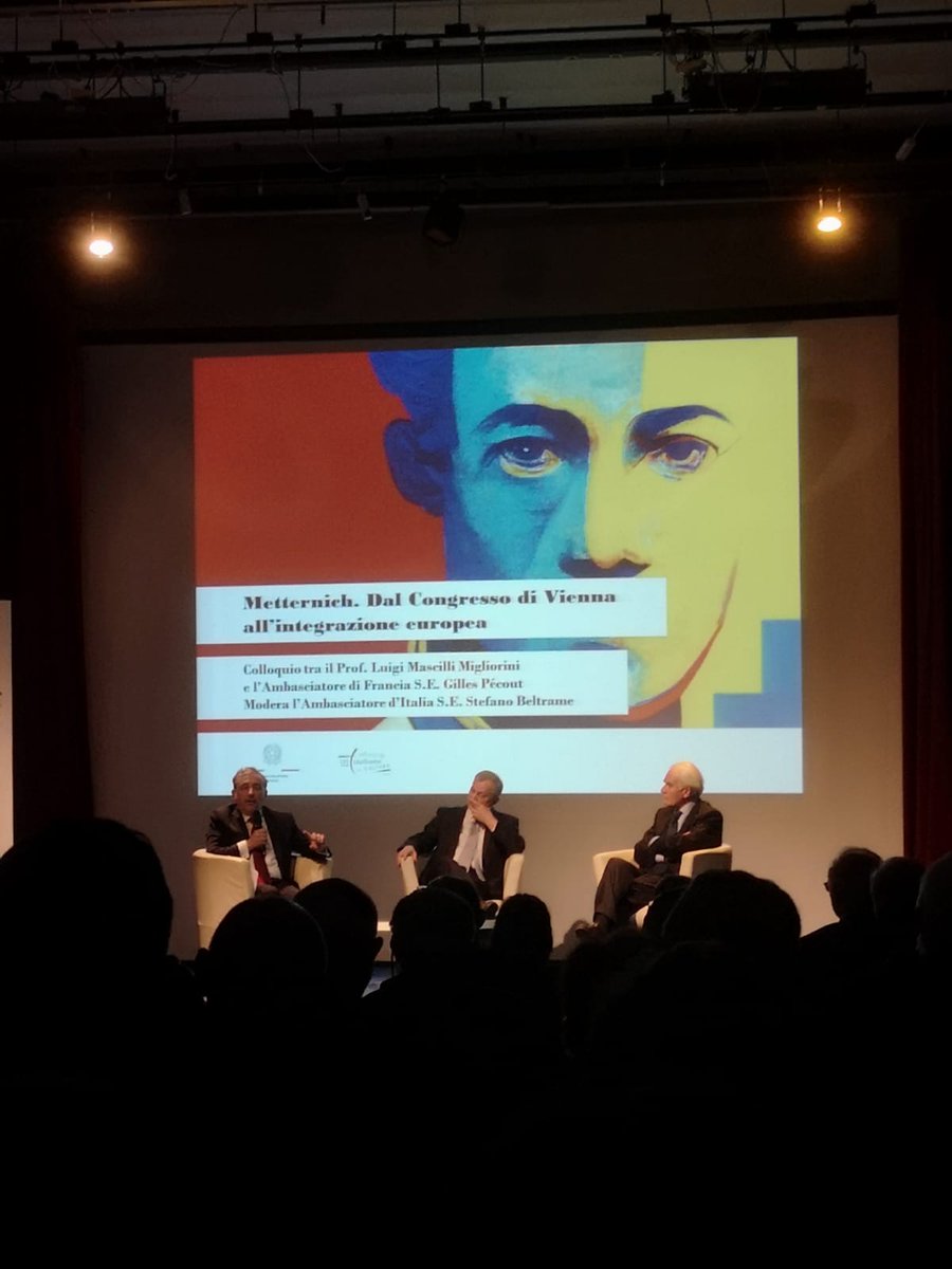 🇮🇹(1/2) Si è svolto ieri all'Istituto italiano di cultura di #Vienna il convegno storico "#Metternich: dal Congresso di Vienna all'integrazione europea", nel quale è stata affrontata una rilettura della figura di Metternich nel quadro del nuovo contesto europeo.