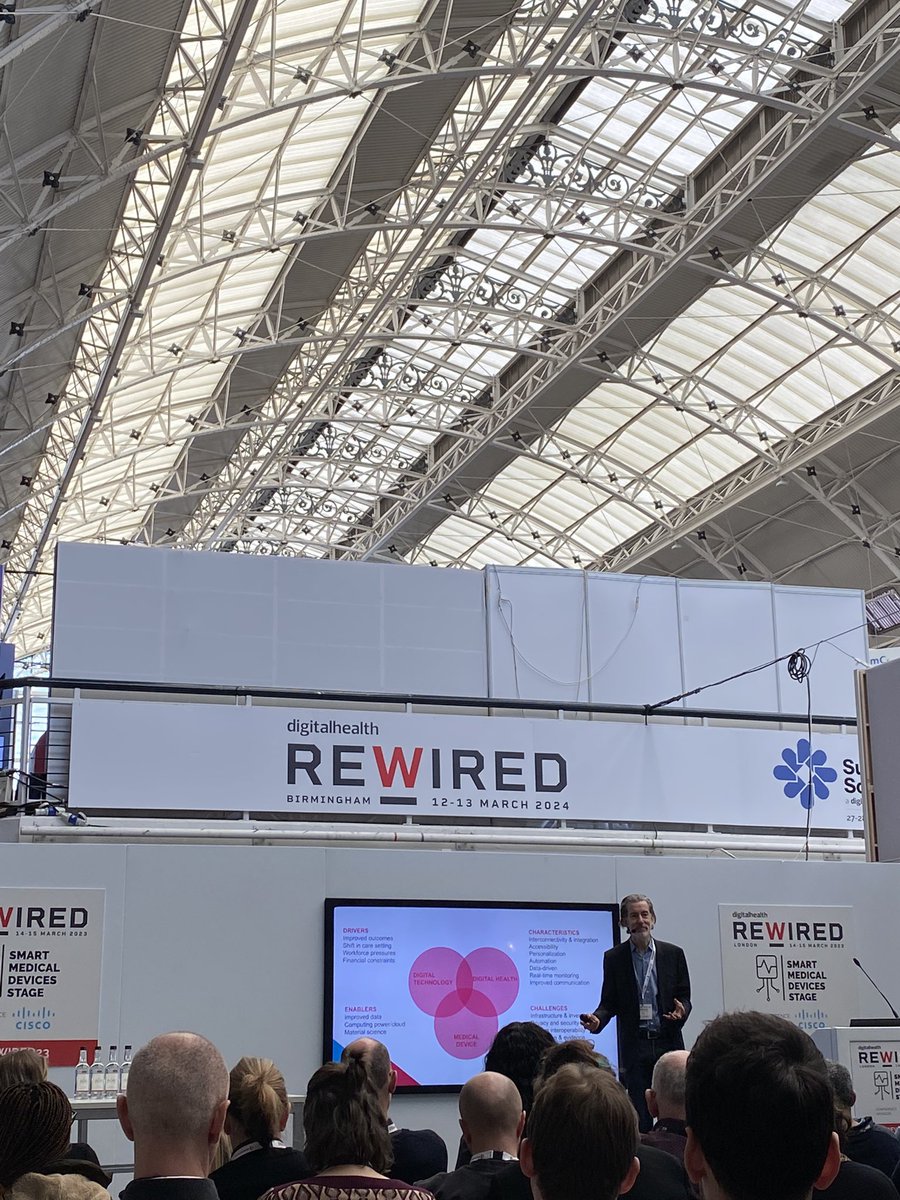 #Rewired23 Day 2.  All about convergence of Digital Health &amp; Medical Devices for me today.  Remember, your role will not be displaced by technology.  You will be displaced by the individual who can use technology.