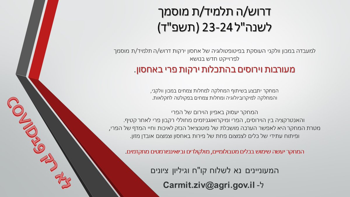 Ziv Lab - Postharvest Pathology (@zivlab) on Twitter photo 