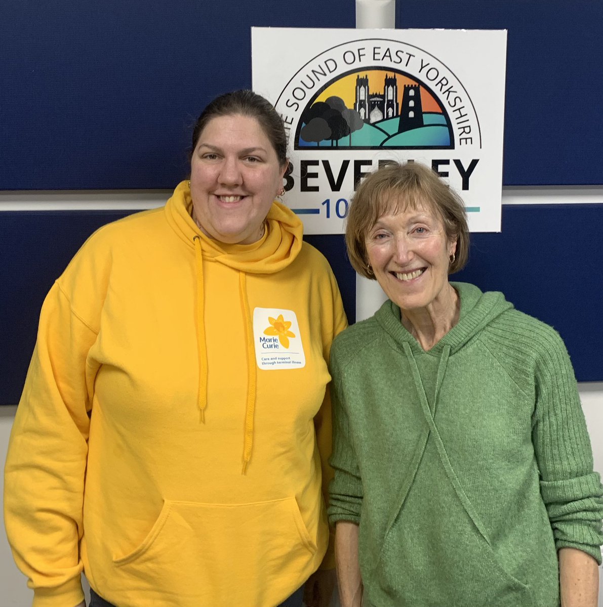 Beverley_FM's tweet photo. Rachael Campey’s guest on the Morning Mix is Amelia Forrest from Marie Curie tune in now to catch them live on air. #mariecurie #beverleyeastyorkshire https://t.co/xSO5BmTI4h