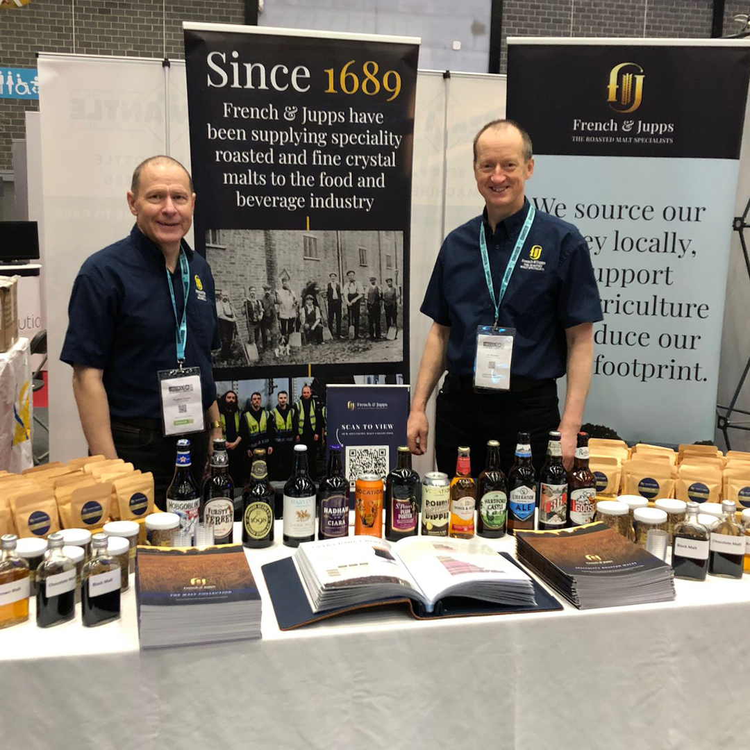 FrenchandJupps's tweet image. Meet with us today and tomorrow over on Stand 82 at @SIBA_BeerX! Meet with our team &amp;amp; explore our selection of locally sourced #SpecialityMalts #Beers #Brewed using our #Malt + brochures and samples bags to take away. #BeerX #CraftBeer #BrewingBeer #Brewing #BeerMalt #CraftMalt