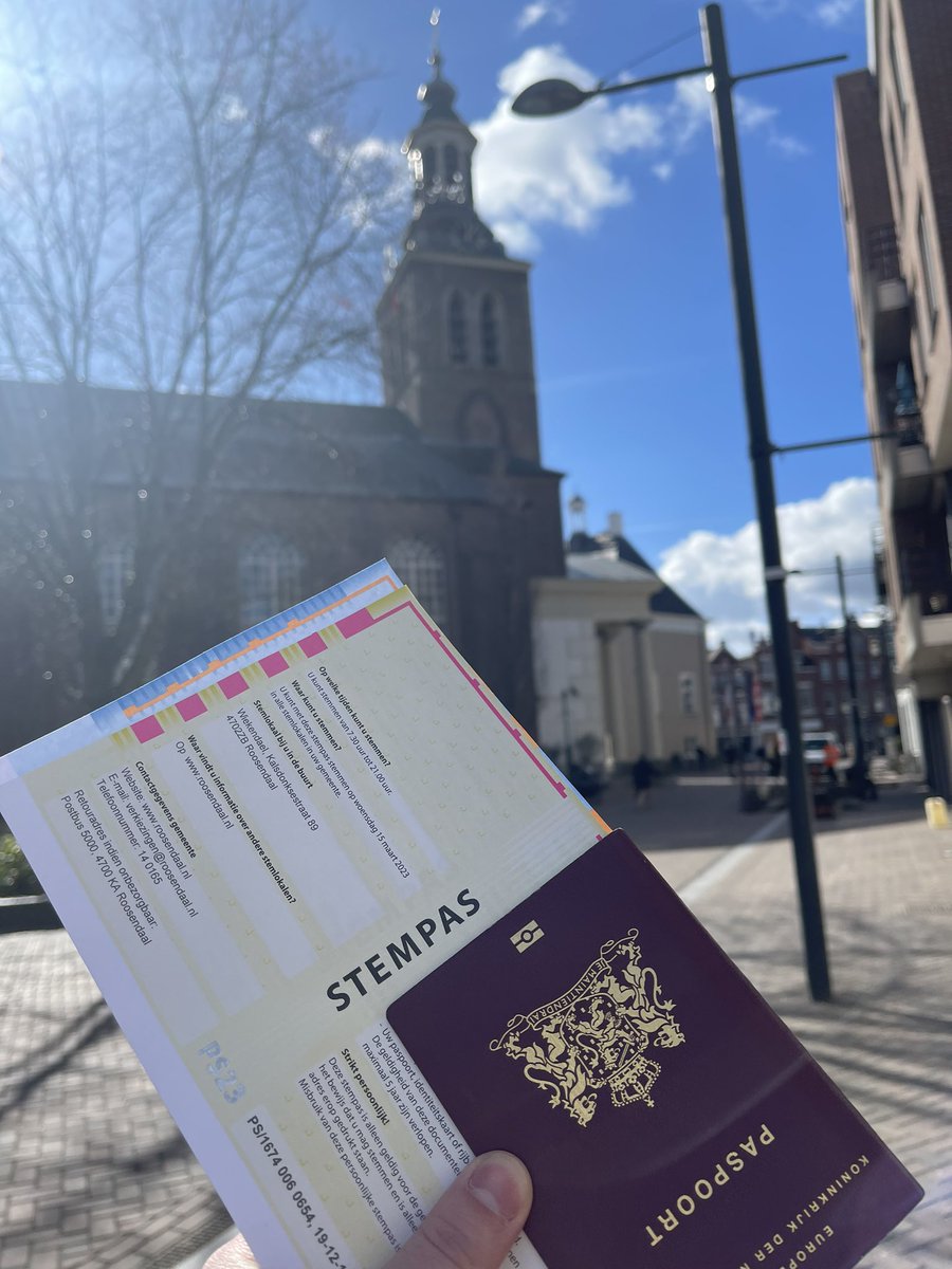 Heerlijk weer om een wandeling naar het stembureau te maken☀️ Nog op zoek naar geheel onafhankelijk stemadvies? Kies <a href="/VVD/">VVD</a>, voor een veilig en economisch sterk land, waar hard werken blijft lonen. 💪🏻