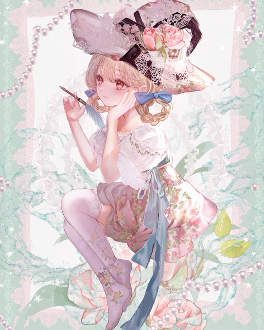 告白のお返事(全身版)#イラスト #女の子イラスト 