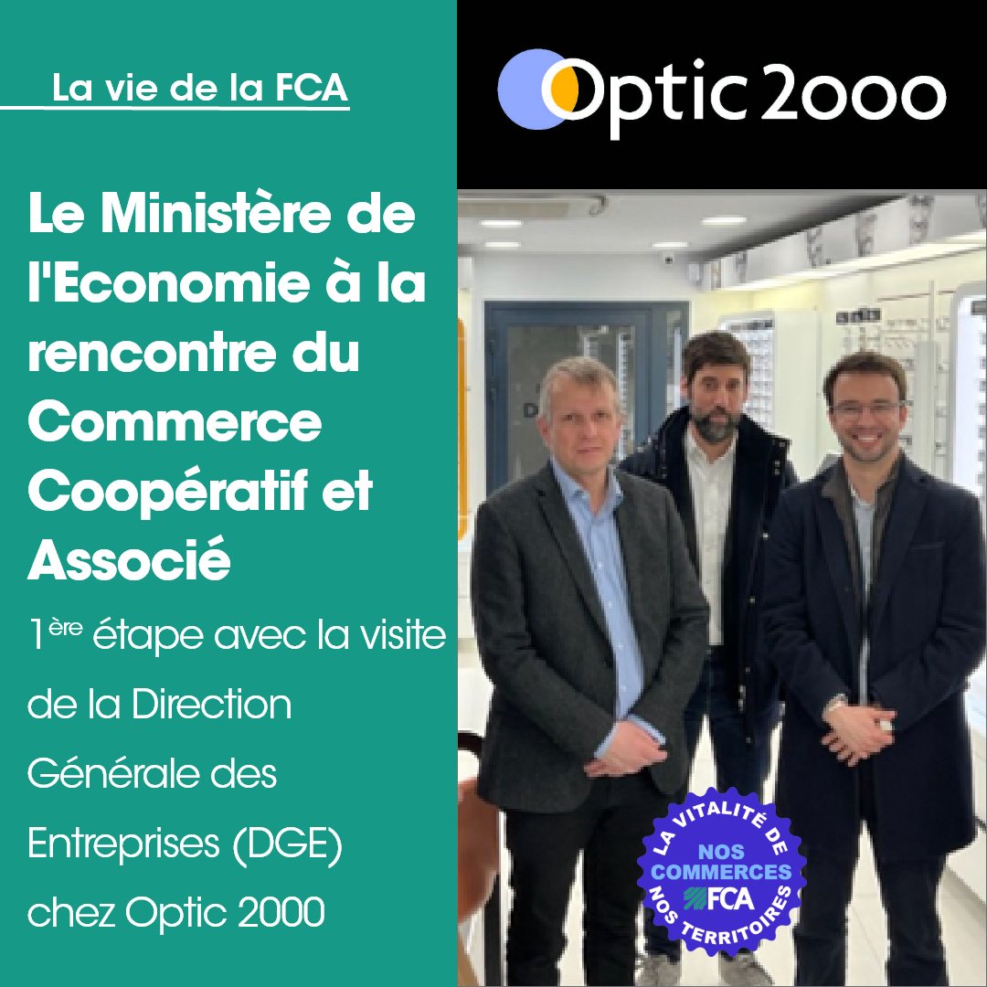 [Actualité Coopérative]
Le Ministère de l’Économie et des Finances et la <a href="/DGEntreprises/">Direction générale des Entreprises</a> vont à la rencontre du Commerce Coopératif et Associé.
Pour cette 1ère étape, immersion chez <a href="/optic2000/">Groupement Optic 2000</a> 
👉 cutt.ly/F4eY5il
<a href="/BrunoLeMaire/">Bruno Le Maire</a> <a href="/oliviagregoire/">Olivia Gregoire</a> <a href="/Economie_Gouv/">Ministère de l'Économie et des Finances</a>
#commerce #coop
