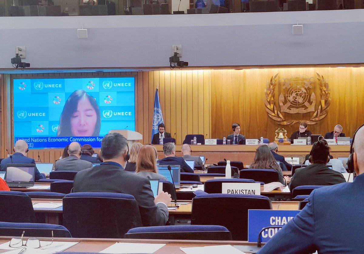 ElisabethTuerk's tweet image. 📢@UNECE intervention at @IMOHQ #FAL47 on harmonizing digital data #singlewindow standards for ports &amp;amp; shipping ⛴️ 

👏Proud to see UNECE leading the way towards a smarter future to drive efficiency, reduce costs &amp;amp; facilitate #sustainable development of #maritime sector